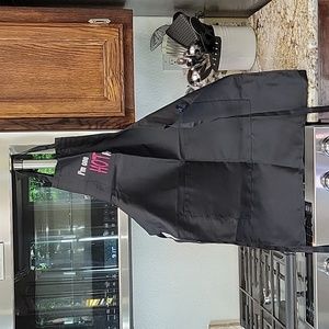 Tupperware Apron. "I'm One Hot Mama" Glitter iron-on Apron. 2 pockets.